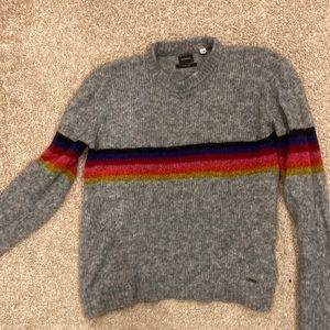 Diesel Italian yarn retro stripe sweater